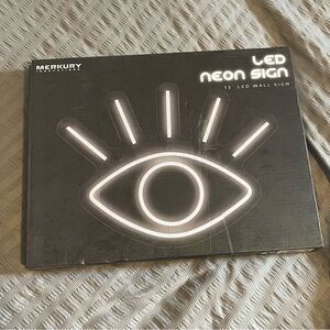 Vivid Bright White All-Seeing Eye LED Night Light Room Wall Decoration